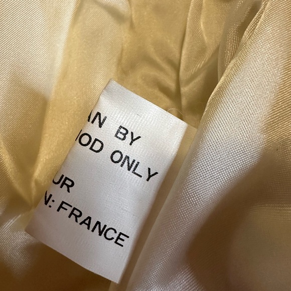 Cream rabbit fur coat - Picture 7 of 8